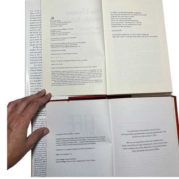 Set Of 2 Dr. Phil McGraw Life Code Ultimate Weight Solution Hardback Books Lot - Picture 5 of 8